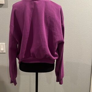Purple sweatshirt